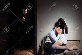 Man Arriving Home While His Wife Cheating With Another Guy Stock Photo,  Picture and Royalty Free Image. Image 44894373.
