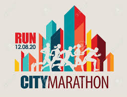 Choose from 26 printable design templates, like marathon poster posters, flyers, mockups, invitation cards, business cards, brochure,etc. City Marathon Poster Template Running People Set Of Silhouettes Sport And Activity Background Royalty Free Cliparts Vectors And Stock Illustration Image 126131283