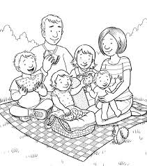Mormon Share Family Picnic Family Coloring Pages Family Coloring Lds Coloring Pages