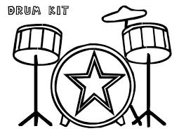 Download this drum set vector illustration now. Drum Set Coloring Page Music Pinterest Drum Kit Drums And Drum Sets Coloring Pages
