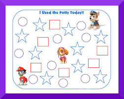 using potty training charts