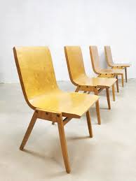 vintage plywood stacking chairs eetkamerstoelen ronald rainer eetkamerstoelen stoelen lange tafels