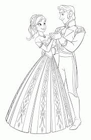 Frozen Kleurplaten Anna Hans Danse Frozen Kleurplaten Kleurplaten Disney Kleurplaten
