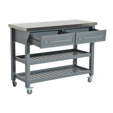 Enjoy free shipping on most stuff, even big stuff. Homcom Rolling Kitchen Island Cart With Drawers Shelves And Stainless Steel Top White Walmart Com Walmart Com