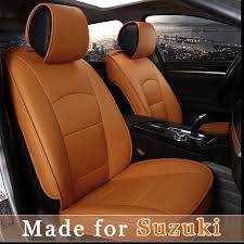Leather Car Seat Cover For Suzuki Alto Jimny Swift Sport Sx4 Vitara Kizashi 5 Seat Cushion 4 Season Seat Pr Leather Car Seat Covers Leather Car Seats Car Seats