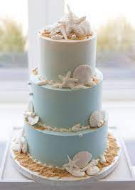 Something Blue Beach Bridal Shower Beach Theme Wedding Cakes Beach Wedding Cake Beach Themed Cakes