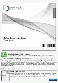 Insurance cards come in many different shapes and sizes and are needed for a wide array of reasons. Get The Free Geico Insurance Card Template Form Free Blank Geico Insurance Card Template Png Image Transparent Png Free Download On Seekpng