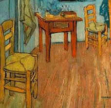 Debajo del cuadro a la derecha y detrás de la cama, hay ganchos. El Dormitorio En Arles 1888 Que Significa Este Cuadro O Escultura