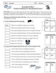 Monohybrid cross answer key is page 2/10. Monohybrid Mice I Need Help Brainly Com