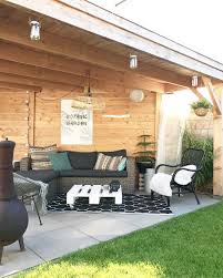 Salon De Jardin Boheme Chic Plaid Coussins Cozy Outdoor Decor Patio Garden Furniture