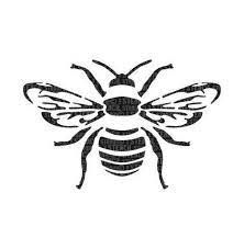 Stencil Studio Bee Stencil A5 Diy Bee Stencil Stencil Studio Bee Stencil A5 Bee Stencil Bee Images Silhouette Stencil