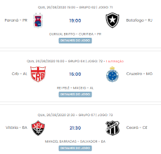 Die liga auf einen blick. Jogos De Hoje Pela Copa Do Brasil Vermelho De Paixao