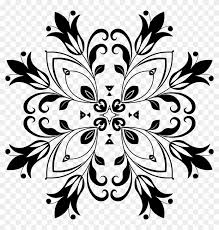 Bunga corak kerawang border image gallery photogyps. Gambar Motif Bunga Hitam Putih