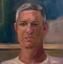 Here is a portrait of Doug, a reiki master, a calming force with a very  kind heart. @sacredgrounds #twohourportraits #portraitpainting The second  image is a shot of the setting sun