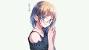 Anime Girl With Brown Hair And Blue Eyes And Glasses