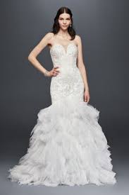Beaded Mermaid Wedding Dress With Tulle Skirt David S Bridal Wedding Dresses Beaded Petite Wedding Dress Davids Bridal Wedding Dresses
