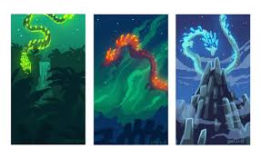 In Order From Left To Right Farosh Dinraal And Naydra Legend Of Zelda Breath Of The Wild Art Dragons Legend Of Zelda Legend Of Zelda Breath Legend