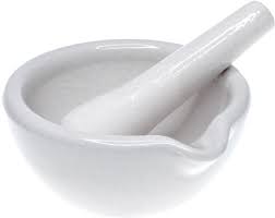 Together with the saddle quern (a round stone rolled or rubbed on a flat stone. Porcelain Mortar Pestle 100mm Diameter Wiltronics