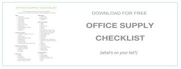 The Ultimate Office Supply Checklist Office Supplies Checklist Checklist Office Furniture Warehouse