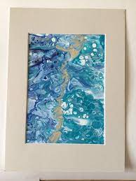Mounted Fluid Art Painting Acrylic Fluid Art On Yupo Paper Mounted Artwork Original Acrylic Pour Artwork Gorgeous Artwork Art Painting Acrylic Art Painting
