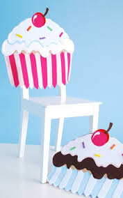 Pink Cupcake Chair Cover Birthday Party Diy Chair Covers Birthday Chair Cover