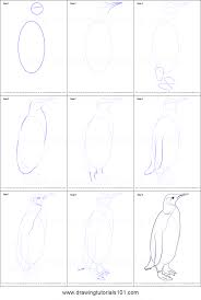 Penguins make great drawing projects, especially for younger elementary students, because they just have such clearly defined bodies. How To Draw A Penguin Printable Step By Step Drawing Sheet Drawingtutorials101 Com