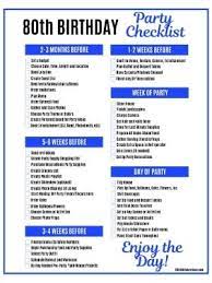 Preferred by hosts who are organising a sophisticated and elegant birthday celebration, the birthday program templates specifies all the details of the event with clarity. Free 80th Birthday Party Planning Checklist And Timeline