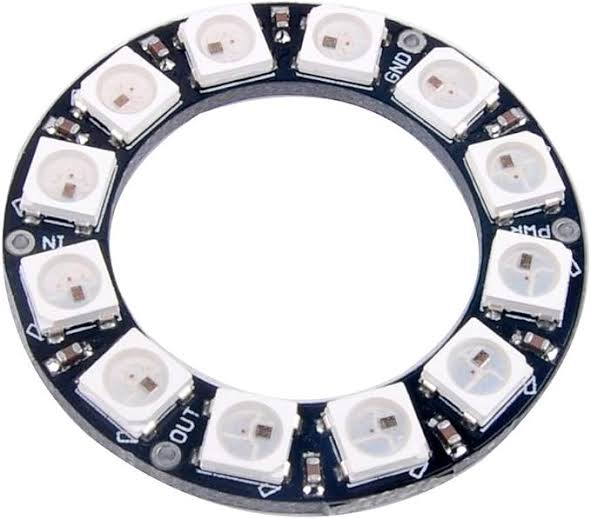 RGB LED Ring 12Bit WS2812 5050 Integrated Driver Module for Arduino –  digilog.pk