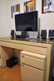 Dressing Table To Hidden Keyboard Tray Desk Ikea Hackers Diy Computer Desk Ikea Desk Computer Desk