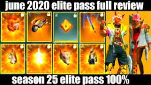 Before you save up diamonds to buy it, check out this list of all the new elite pass content first! Free Fire June 2020 Elite Pass Full Review Season 25 Elite Pass Details Youtube