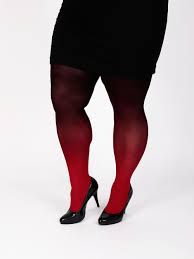 plus size red black tights virivee tights designed and made in europe