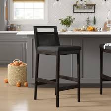 Designed for the ultimate comfort,. Farmhouse Rustic Low Back Bar Counter Stools Birch Lane