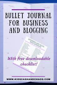 Bullet Journal For Business And Blogging Kids Cash And Chaos Bullet Journal For Business Journal Business Bullet Journal