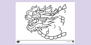 Use these images to quickly print coloring pages. Free Connecting Bricks Chinese Dragon Head Colouring Sheets