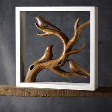 برواز بتصميم الجذع من اخشاب السنط بارتفاع 30 سم وقاعده بطول 30 سم في عرض 6 سم بسعر 90 ريال decor home decor i n instagram