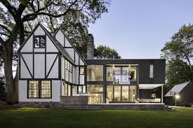 35hp Tudor Style House With Modern Addition By Joeb Moore Partners Tudor House Exterior House Restoration Tudor House