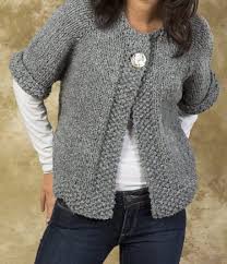 Collection of knitted models, descriptions, patterns, charts. Free Knitting Pattern For Easy Quick Swing Coat One Button Cardigan Jacket Is Knitted From The Top Down In One P Strickjacke Stricken Stricken Jacke Stricken