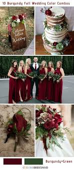Fallhochzeit Farbt Burgunder Und Grun Herbsthochzeit Dekoration Hochzeit Hochzeit