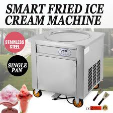 Ebay Sponsored New Fried Ice Cream Machine Single Flat Pan 12 15 L H Commercial High Quality Fried Ice Cream Machine Fried Ice Cream Ice Cream Machine