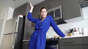 Busty milf masturbates in the kitchen. Attractive Mom Ashley Alban Gets Down And Dirty In The Kitchen