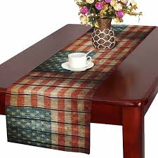 Maybe you would like to learn more about one of these? Buy Wood Usa Flag Vintage American Flag Table Runner Home Decor For Wedding Banquet Decoration 16x72 Inch By Wallis Flora On Dot Bo