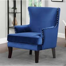 Trent Austin Design Keyes Armchair Upholstery Color Solid Royal Blue Armchair Furniture Accent Chairs