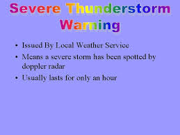 Thunderstorm characteristics, formation, and forecasting are covered in this chapter. Storms Dr Hooda Text Book Pages 450 459