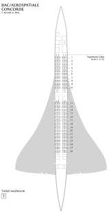 British Airways Concorde Seat Map Concorde Passenger