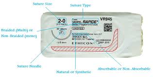 art of medicine suture type size and needle