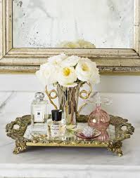A Lustrous And Luxurious Bathroom Perfume Tray Decor Bathroom Vanity Tray