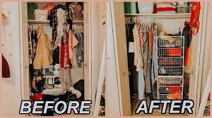 Closet Tour Organizing My Very Small Closet 2018 Marla Catherine Youtube Small Closet Organization Closet Tour Small Wardrobe Organisation