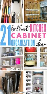 The main shelf is a metal grid supported by four small struts. 21 Brilliant Kitchen Cabinet Organization Ideas