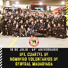 Los Bomberos de Madariaga cumplen mañana 69 años y los festejaron en el  cuartel