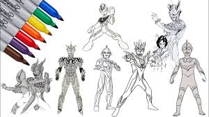 all ultraman pages ultraman collection coloring pages sailany coloring kids otosection